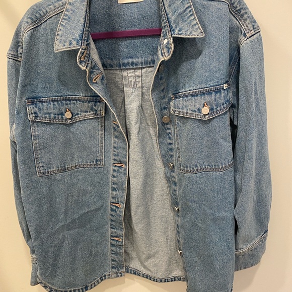 Denim Shacket - Picture 1 of 3